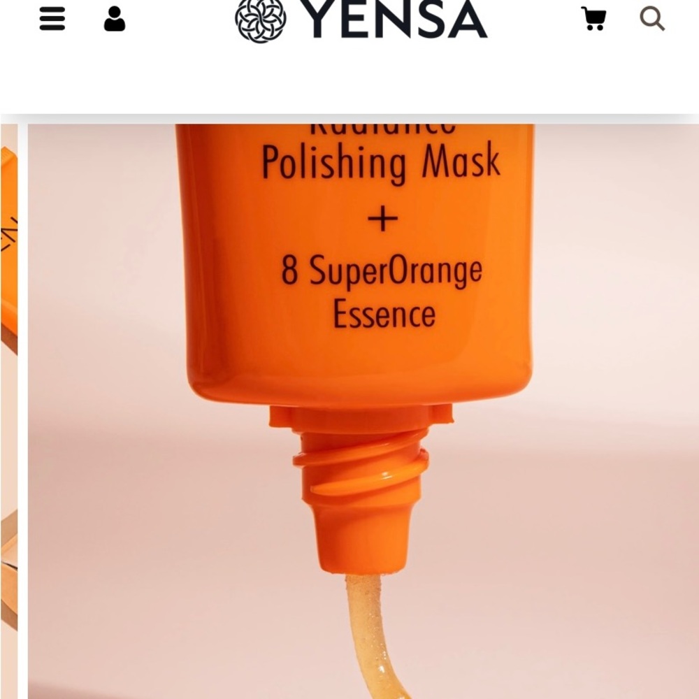 NEW YENSA PUMPKIN TURMERIC 2-in-1 Radiance Polishing Mask 8 SuperOrange Essence